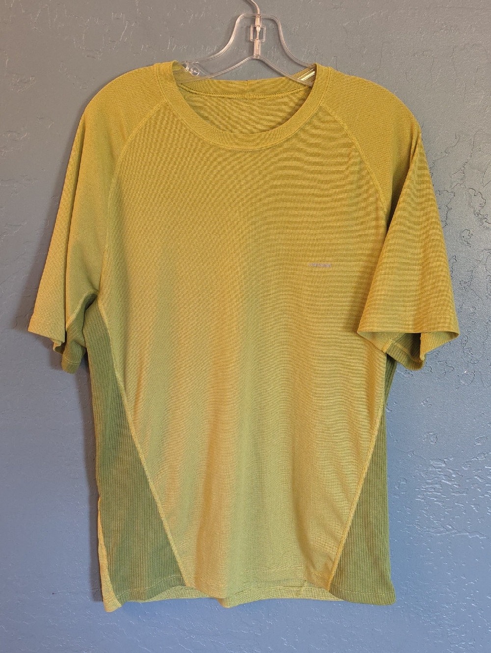 Patagonia Men's Short-Sleeve Performance Tee in Yellow-Green
